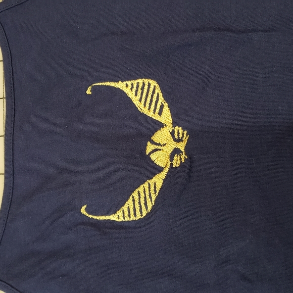 Kids XS Golden Snitch Embroidered Tank top - Picture 3 of 4